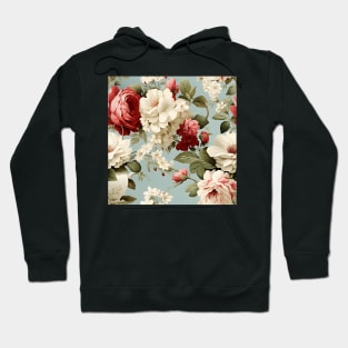 Shabby Chic Flowers Pattern 7 Hoodie